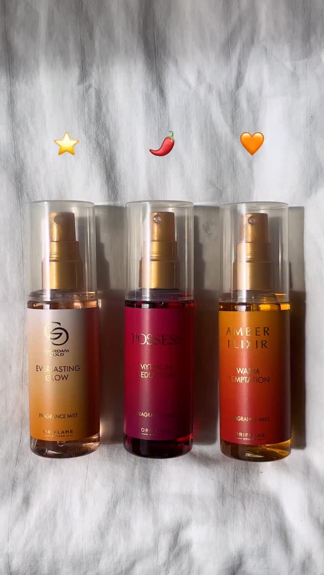 Which of our new fragrance mists is calling your name? GG Everlasting Glow ⭐️ Possess Mythical Seduction 🌶 or Amber Elixir Warm Temptation 🧡
.
.
🔎: Amber Elixir Warm Temptation Fragrance Mist (46805), Possess Mythical Seduction Fragrance Mist (46806), Giordani Gold Everlasting Glow Fragrance Mist (46807)