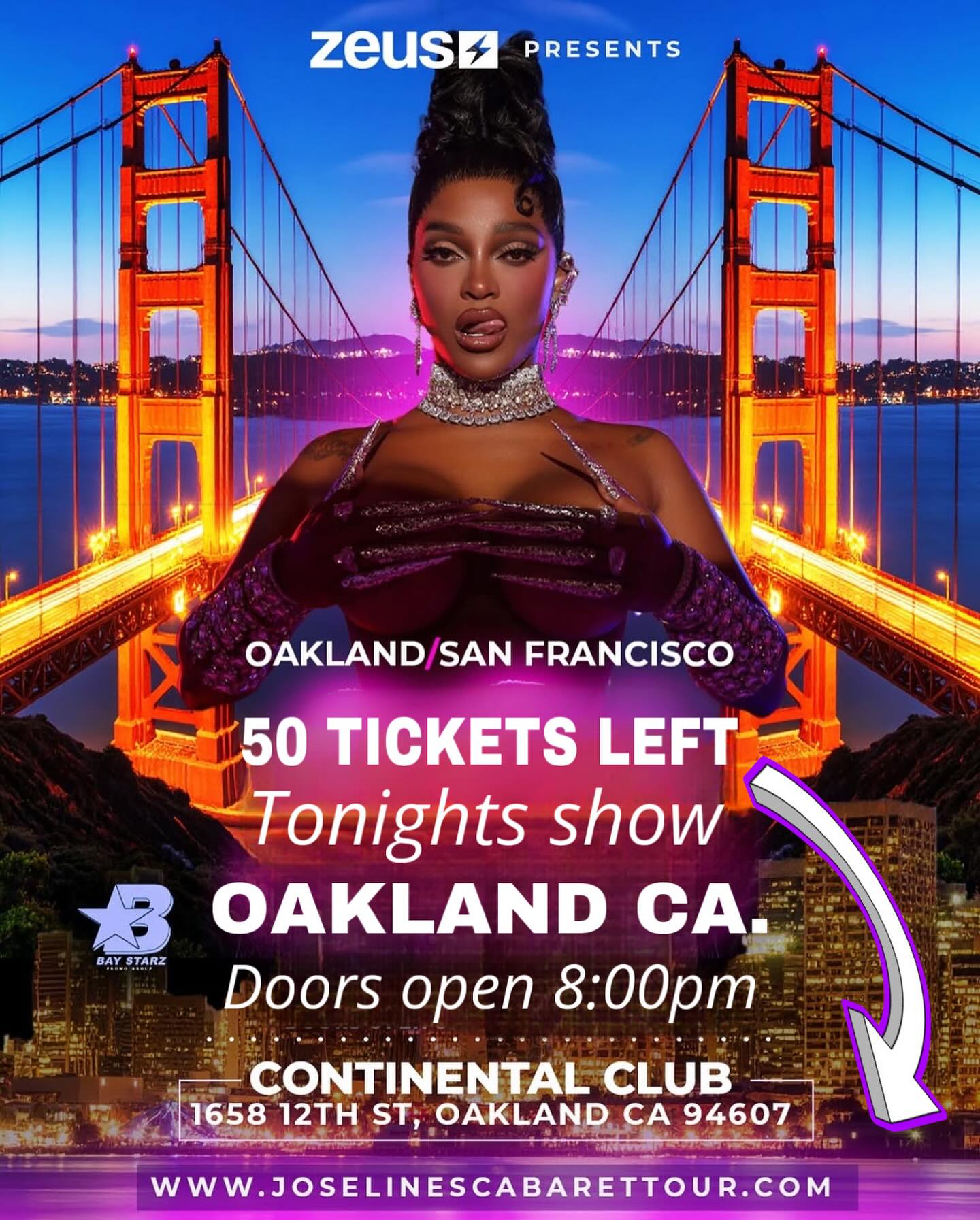 We heard the demand for more tickets! Just released ( 50 ) more tickets to enter Tonight ! Ticket Link is in my bio ! Doors open 8:00pm don’t be late ! Last chance tickets are now available and limited to 50+ people !!! #joselinehernandez #joselinescabaret @joseline ! Tonight will be a special classic event !