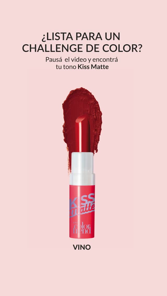 ¿Lista para encontrar tu match? 💄Pausá el reel y descubrí tu tono ideal de #KissMate💋