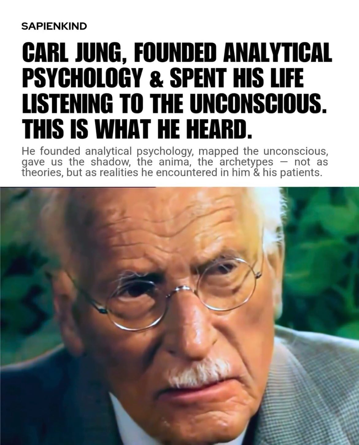 Repost from @sapienkind
•
#CarlJung