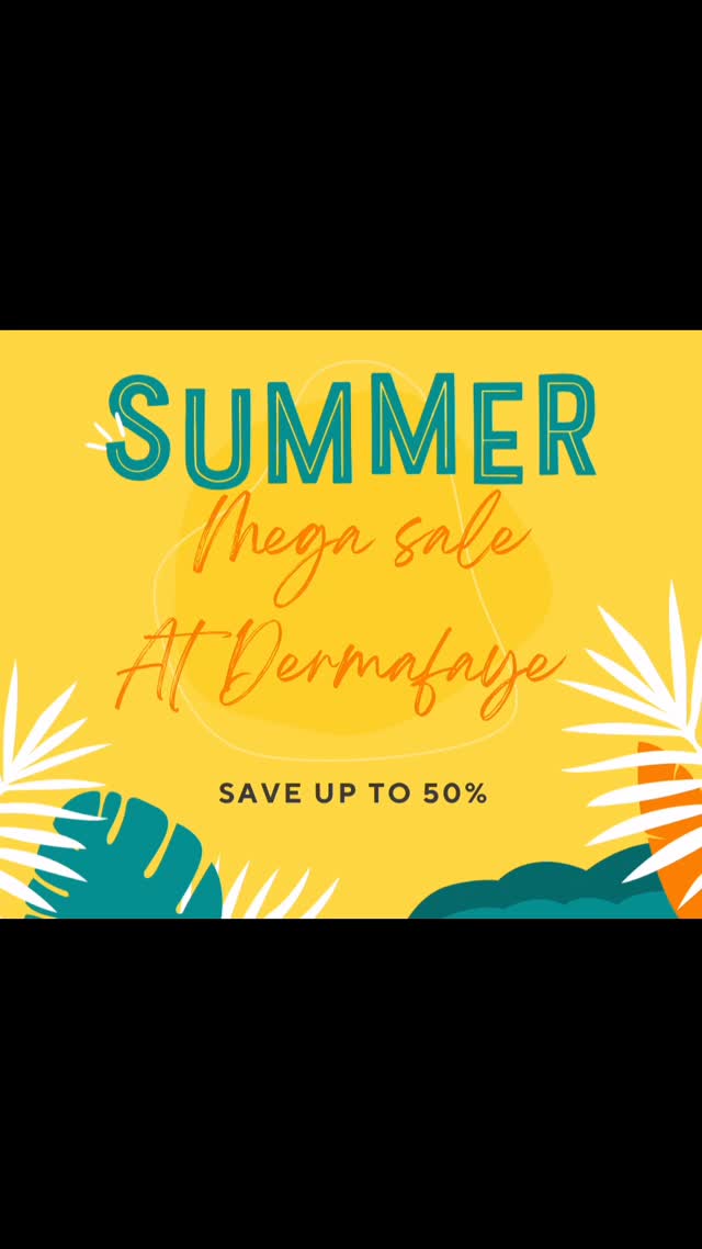 SUMMER MEGA SALE AT DERMAFAYE! #aesthetic #antiwrinkle #hydrafacials #skin #polynucleotides #microneedling #glowskin #skincareroutine
