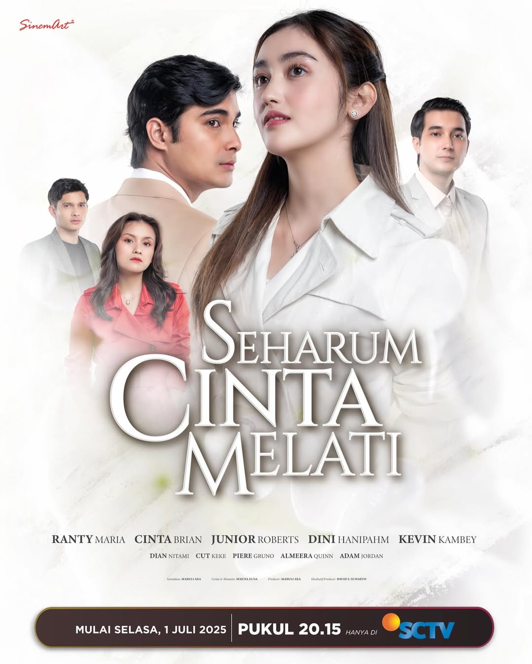 Melati (@rantymaria), istri setia yang telah 6 tahun membangun rumah tangga bahagia bersama Wira Baraguna (@cinta_brian), harus menelan pahitnya kenyataan saat cintanya terancam oleh tuntutan garis keturunan dan ambisi sang mertua, Niar (@bu_deedee). Ketulusan Melati diuji saat ia harus rela membiarkan suaminya menikah lagi demi memberikan cucu laki-laki bagi keluarga Baraguna. Intrik demi intrik bergulir, memaksa Melati merelakan kebahagiaan pribadinya demi orang-orang yang ia cintai.
Saksikan sebuah kisah tentang cinta yang diuji oleh restu keluarga, ambisi, dan takdir yang tak terduga di #SeharumCintaMelati setiap hari, pukul 20.15 WIB hanya di @sctv 👌
#SCTV #Sinemart #SCTVSinetron