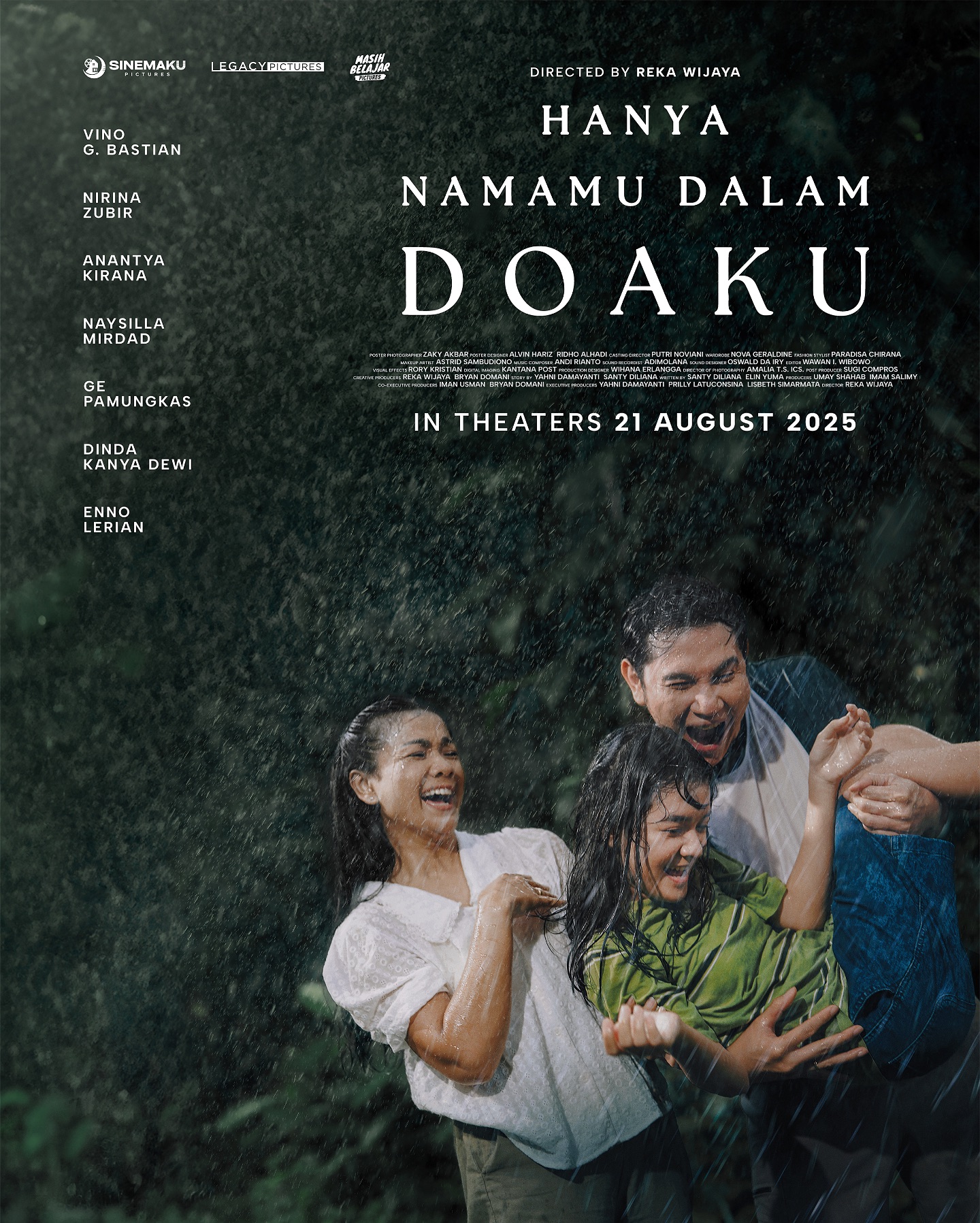 Tak semua keluarga sempurna. Kadang ada luka, kadang ada diam yang tak pernah dijelaskan. Tapi selalu ada cinta yang membuat kita bisa bertahan bersama.
Namun, sampai kapan cinta bisa jadi cukup untuk membuat kita terus bertahan?
Saksikan Hanya Namamu Dalam Doaku mulai 21 Agustus 2025 di bioskop!
#HanyaNamamuDalamDoaku #HNDD #MencintaimuDalamDoa #OfficialPoster