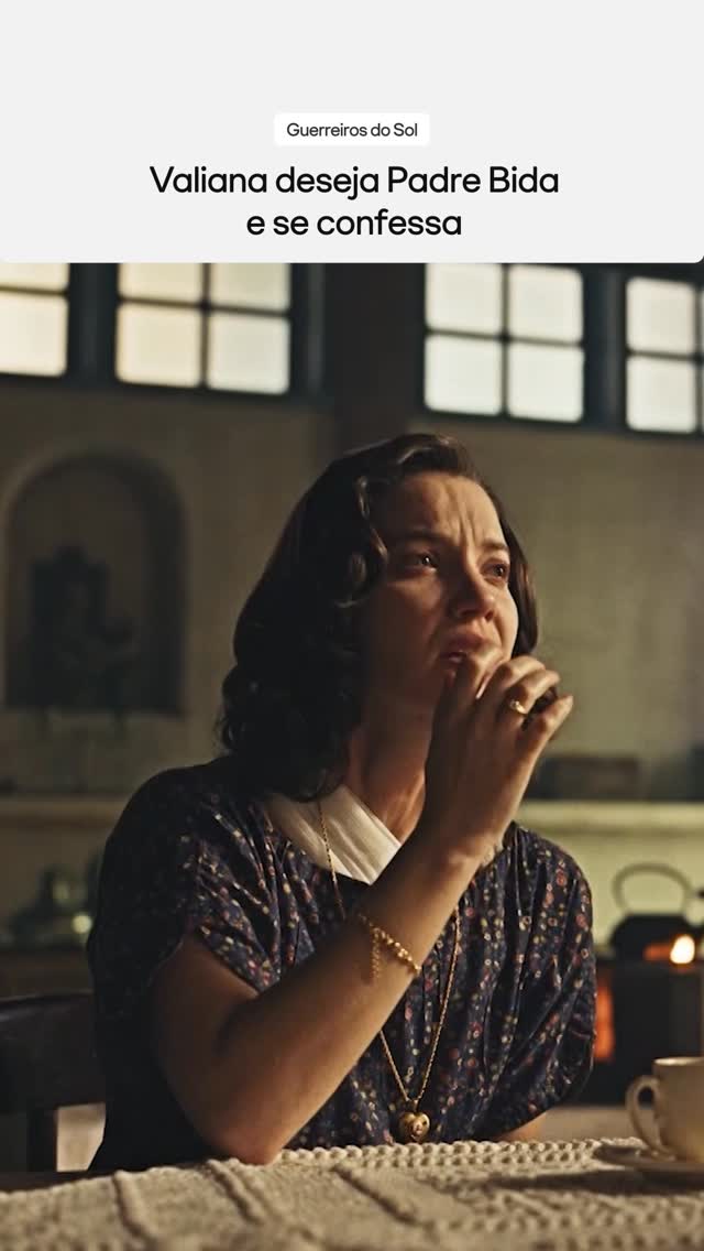 “Ele mora em meu coração, Padre Bida” 👀❤️🔥 A Valiana ficou bem mexida com esses pensamentos, hein?
▶️: Guerreiros do Sol