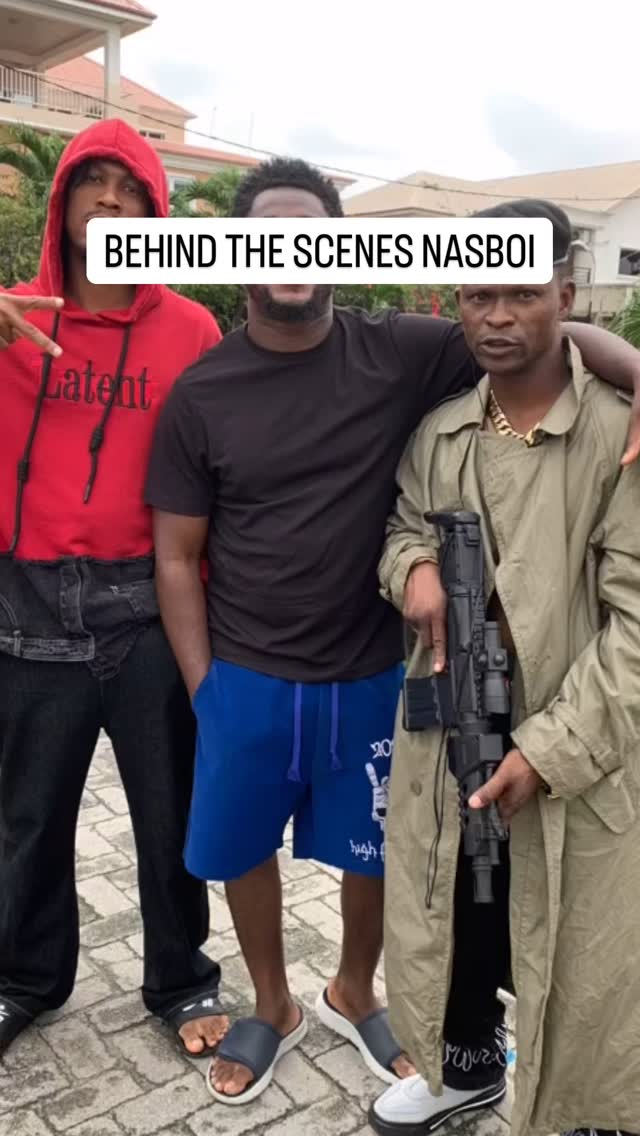 #behindthescenes with @iam_nasboi How we made the shooting scene #mrnollywoodstunts #mrnollywoodpodcast🎙️