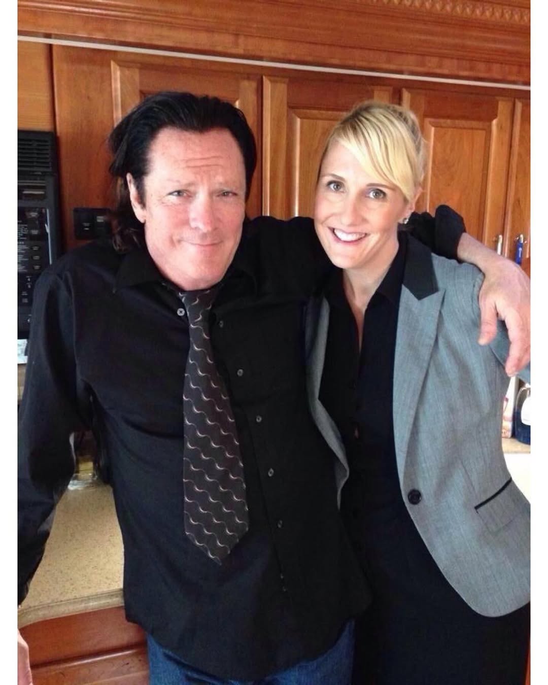 I am deeply saddened to hear about Michael Madsen's passing. His humor and our time together during the interviews for the role of the reporter in "Q4 Dream Corporation" will always stay with me. I cherished our rehearsals, especially when he mentioned that he often improvised and added to the script. He loved that it didnโt throw me off, and I went with the flow. He said I was a natural. He was shocked to find out after we acted alongside each other that I had been the babysitter for his sons for a year after I graduated college in LA. A prominent quote from Michael Madsen is: "Kids are a great excuse for you to stop acting like one." My thoughts and prayers are with him and his family, particularly his sons. He will be greatly missed, especially for his rock star personality! #RIP @michaelmadsenofficial ๐๐ป๐