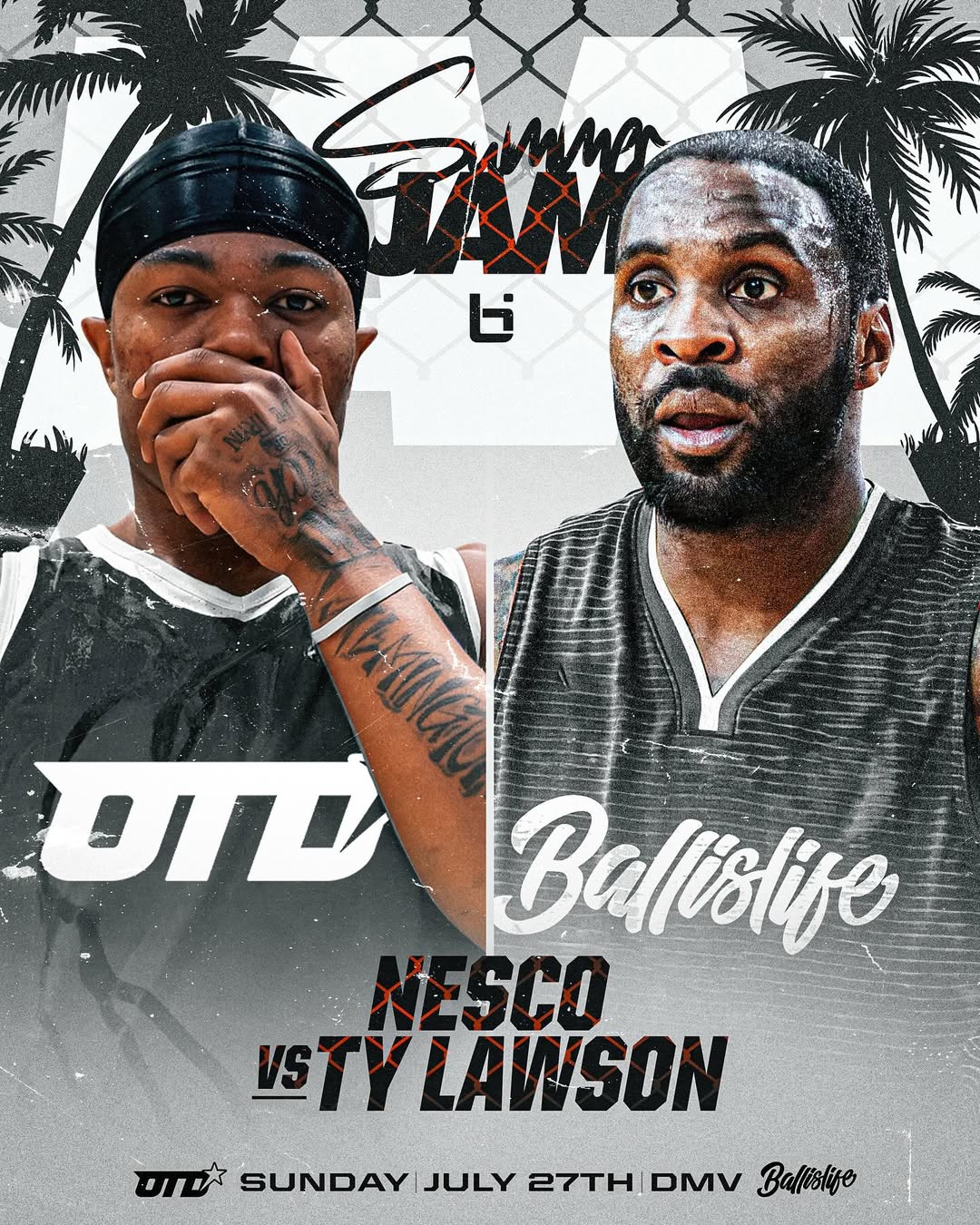 Two worlds collide.
Nesco vs Ty Lawson going down July 27th at Summer Jam.
This one’s for the culture @offthedribbletv
Who y’all got!?
Get your tickets now — link in bio 🎟️