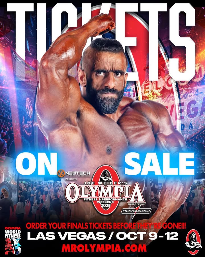 Everyone is waiting for a memory in the most important competition of the year, Mr. Olympia. We are ready for a wonderful scene. I am waiting for you all. See you.
@mrolympiallc