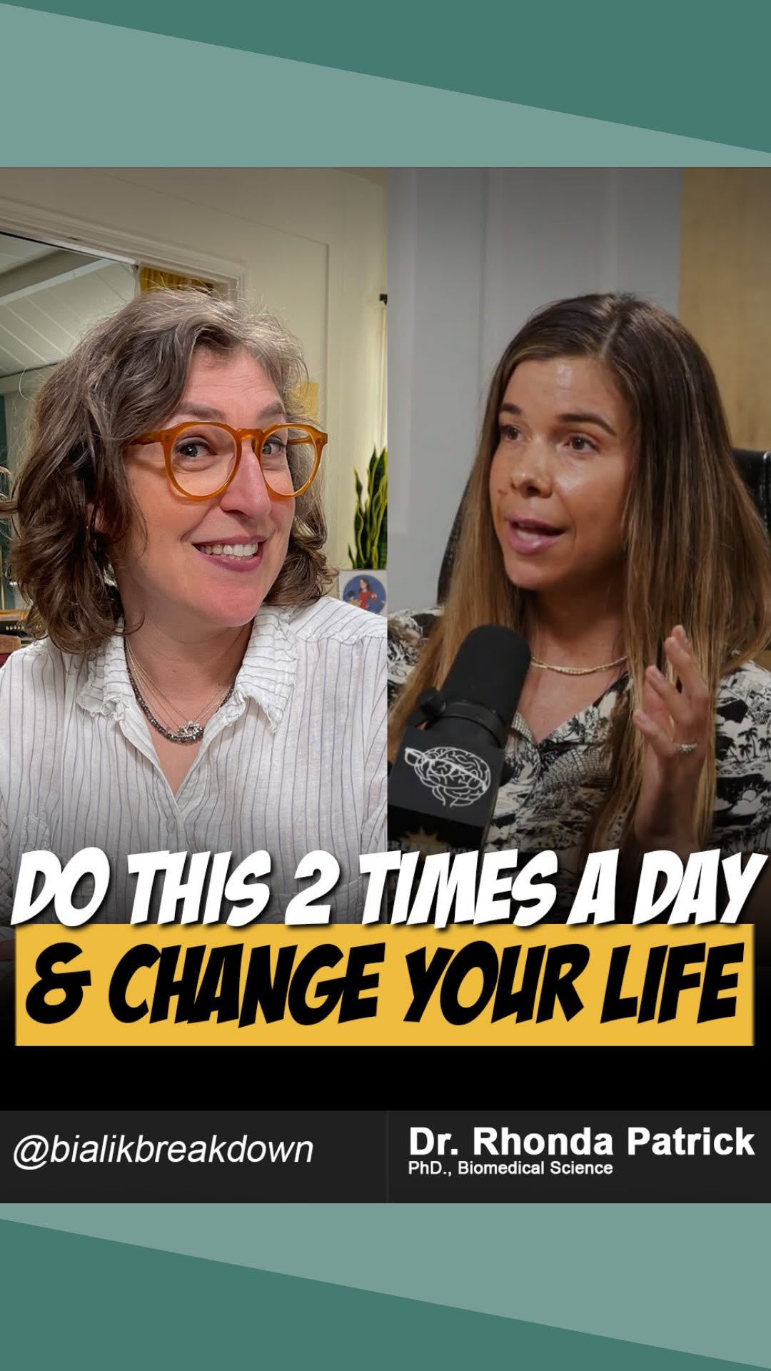 The power to change your life in YOUR hands!
Dr. Rhonda Patrick (Ph.D. in biomedical science, expert in nutritional biochemistry and aging, and founder of @FoundMyFitness) reveals the cutting-edge science behind living longer, feeling sharper, and preventing disease with evidence-based lifestyle changes.
Visit the ▶️ link in our bio for Dr. Patrick’s guide to health and longevity 🧠💥 #BialikBreakdown #mayimbialik #mentalhealthpodcast #podcast #longevityscience #nutritionalbiochemistry #brainoptimization #cognitivefunction