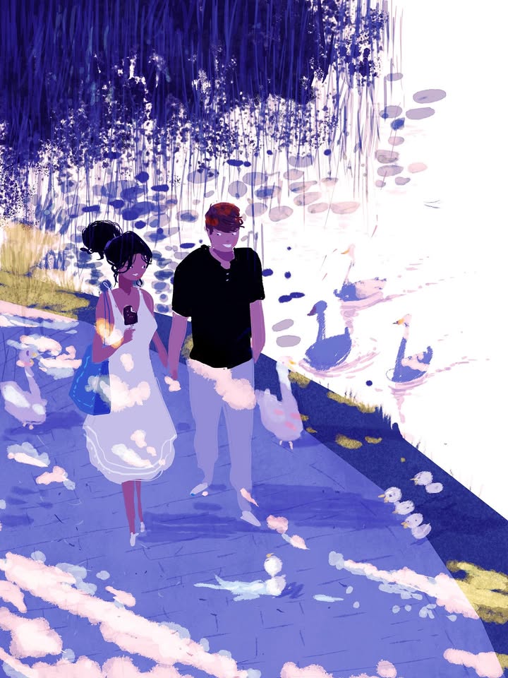 Walking around the pond with you
#pascalcampion