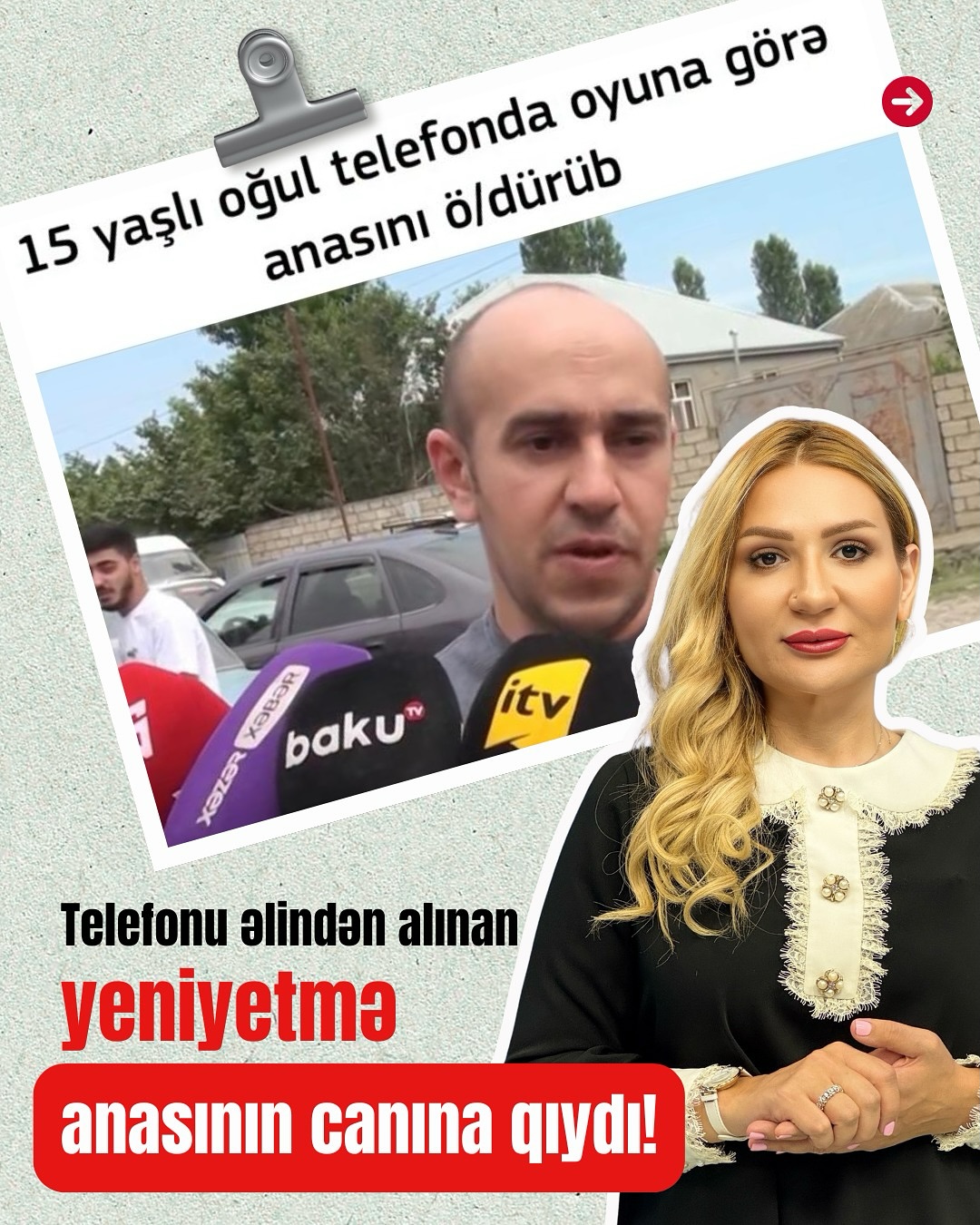 Telefonu əlindən alınan yeniyetmə anasının canına qıydı #açıqlama
Müxtəlif xəbər portallarında yayılan məlumata görə Xaçmaz rayonuda telefonda oyun oynamaq üstündə 15 yaşlı oğlan anasının canına qıyıb. Belə ki, telefoni əlindən alınan yeniyetmə anasını bıçaqlayıb və 43 yaşlı qadın həyatını itirib. Baş vermiş hadisənin psixoloji tərəfləri, ümumiyyətlə, yeniyetməlik dönəmi və bu yaş dönəmlərində yeniyetmələrdə telefon, oyun aslılığı və bunun sonrakı fəsadları ilə bağlı narınc.az saytına müsahibə verdim.
İlk növbədə bildirmək istərdim ki, baş verən hadisə təbii ki, ağır bir hadisədir. Ailəyə və yaxınlarına səbr diləyirəm.
Baş vermiş hadisənin arxasında davranış pozuntusu, ailədaxili gərginlik və diqqətdən kənarda qalmışlıq hissi səbəb ola bilər. Psixoloq, davranış pozuntusu olan uşağı müayinə edərkən, onun pozuntusunun hansı səviyyədə olduğunu, ictimailəşmiş və ya ictimailəşməmiş olduğunu müəyyən etməlidir. İctimailəşməmiş davranış pozuntusu o deməkdir ki, valideyn uşaqdakı problemləri yalnız evdə müşahidə edir. Belə uşaqlar bağçada və ya məktəbdə özlərini sakit və nümunəvi aparırlar. İctimailəşmiş davranış pozuntusu isə əksinədir: evdə sözə baxan uşaq, ictimai yerlərdə, bağçada və ya məktəbdə aqressiv davranışlar göstərir və müəllimlər tərəfindən tez-tez danlanır. Qarışıq davranış pozuntusu isə hər iki vəziyyətin birləşməsidir və ən çətin formadır. Belə uşaqlarda problemlər çoxşaxəlidir və onların vaxtında psixoloqa aparılmaması gələcəkdə bu problemlərin korreksiya edilməsini çətinləşdirə bilər.Təsadüfi deyil ki, 14-16 yaş yeniyetməlikdə “böhran dönəmi” hesab olunur. Başqa sözlə desək, bu yaş dönəmi həm də, “kritik yaş dövrü” hesab olunur. Belə ki, cinayət hadisələri, özünəqəsd halları bu dönəmdə daha çox müşahidə olunur.
🔴ARDI RƏYDƏ🔻
#narıncpsixologiyamerkezi #cinayət #ana #oyun #uşaq