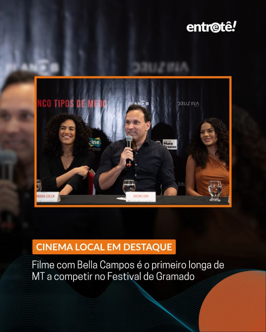 “Cinco Tipos de Medo”, protagonizado por Bella Campos e dirigido por Bruno Bini, será o primeiro longa de Mato Grosso na Mostra Competitiva Nacional do Festival de Cinema de Gramado, de 13 a 23 de agosto no RS.
▶️ Matéria completa no nosso site, link na Bio.
#CincoTiposDeMedo #BellaCampos #BrunoBini #FestivalDeGramado #CinemaBrasileiro #MatoGrosso #MostraCompetitiva #Gramado2025 #FilmeMatogrossense #Cuiabá