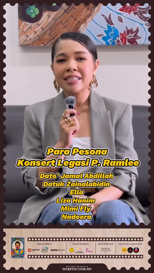 ✨ “Saya rasa macam mimpi.” ✨
Demikian kata Nadeera bila ditanya tentang peluang menyertai Konsert Legasi P. Ramlee.
Membawakan semula karya agung seniman legenda ke pentas, dengan gaya dan suara yang segar, ini adalah satu penghormatan yang tulus dari hati buat Nadeera. 💫
KONSERT LEGASI P. RAMLEE
📍 Mega Star Arena Kuala Lumpur
📅 20 September 2025
🎟️ Tiket di www.ticket2u.com.my/legasipramlee
⚠️ Beberapa jam saja lagi sebelum diskaun 10% untuk 1,000 tiket pertama tamat! Jangan lepaskan peluang untuk jadi sebahagian daripada malam penuh magis ini!
🎶 Bersama barisan anak seni terbaik tanah air:
🎼 Maestro Muzik:
• Dato’ Ramli MS
• Datuk Mokhzani Ismail
• Helen Yap
• Michael Veerapen
🎤 Barisan Artis:
• Dato’ Jamal Abdillah
• Datuk Zainalabidin
• Ella
• Liza Hanim
• Mimi Fly
• Nadeera
🎭 Impersonator P. Ramlee:
• Musly Ramlee
• P. Radhi
• Danie Hasbullah
📲 Ikuti @legasipramlee di FB, IG & TikTok
#KonsertLegasiPRamlee
#ProjekPerdanaPRamlee
#TanahAirFilms
#LegasiPodcast
#Nadeera