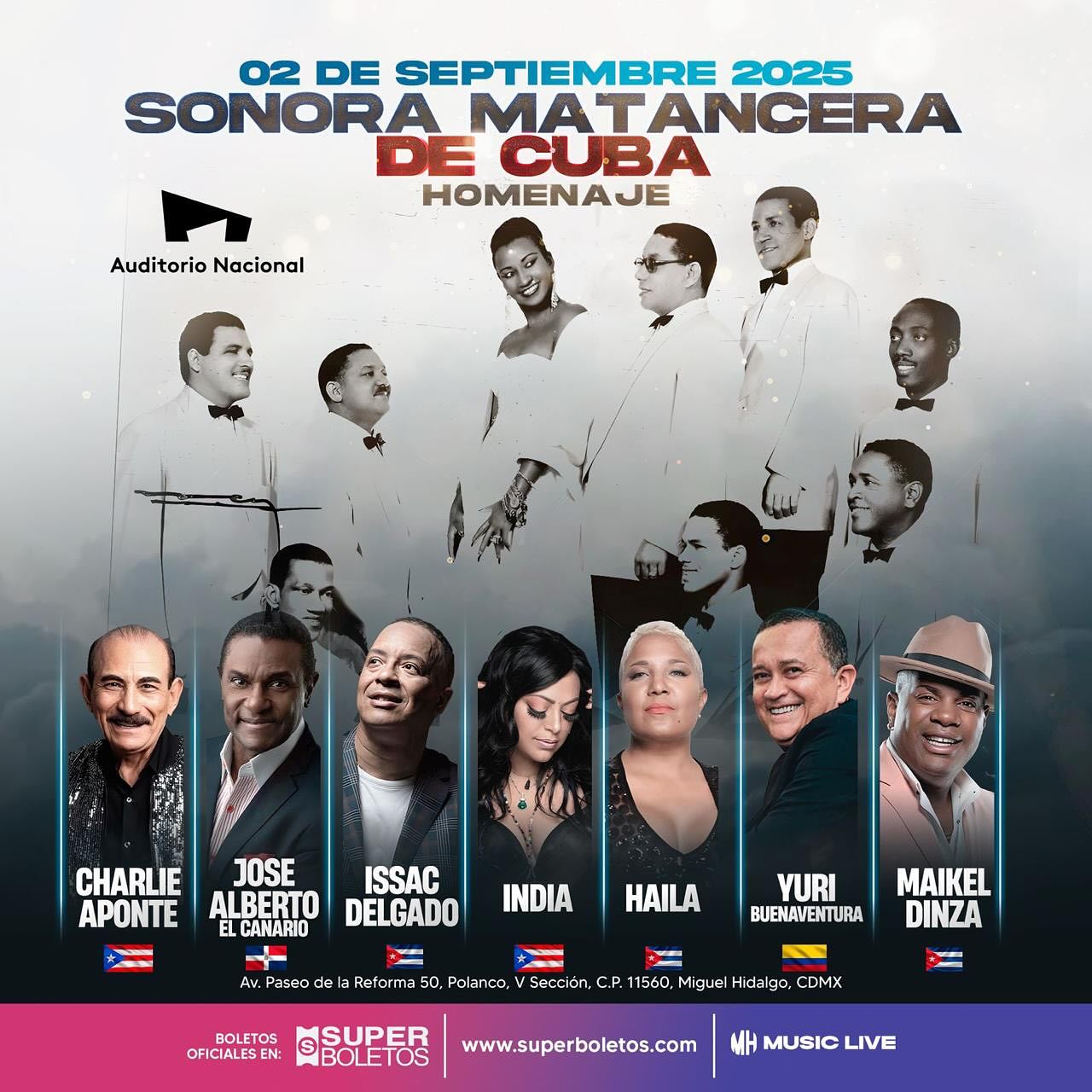 #SalsayAlgomás TE LLEVA AL HOMENAJE DE LA SONORA MATANCERA‼️
PARA PARTICIPAR ⬇️⬇️⬇️
☑️SÚMATE A NUESTRAS REDES SOCIALES
☑️DALE ME GUSTA A ESTA IMAGEN ❤️ Y COMÉNTALA
☑️ COMPARTE EN TUS HISTOEIAS Y ETIQUÉTAME
.
.
.
#SalsayAlgomas #HomenajeSonoraMatancera #GanaBoletos #ElQueSabeSabe