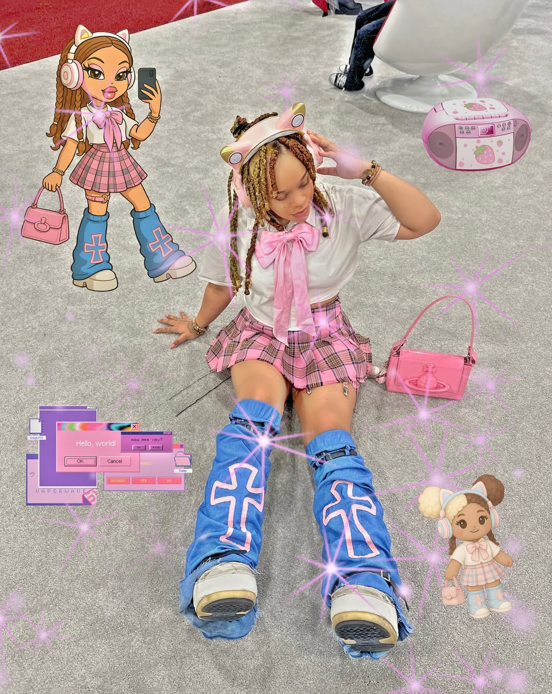 ✨ What’s next for @kikisattire? 👀💖
Get ready… custom boots 👢, dreamy headphones 🎧, and the cutest Kikicheea plushies ever 🧸 are on the way! 🌸💫 Stay tuned—it’s about to get magical! ✨🌈
#kikicheea #KikisAttire #KikicheeaVibes #CustomKicks #PlushieLove #DreamyAesthetic #AnimeFashion #KawaiiStyle #PastelDreams #StreetwearQueen #VaporwaveVibes #SoftGirlEnergy #CyberCute