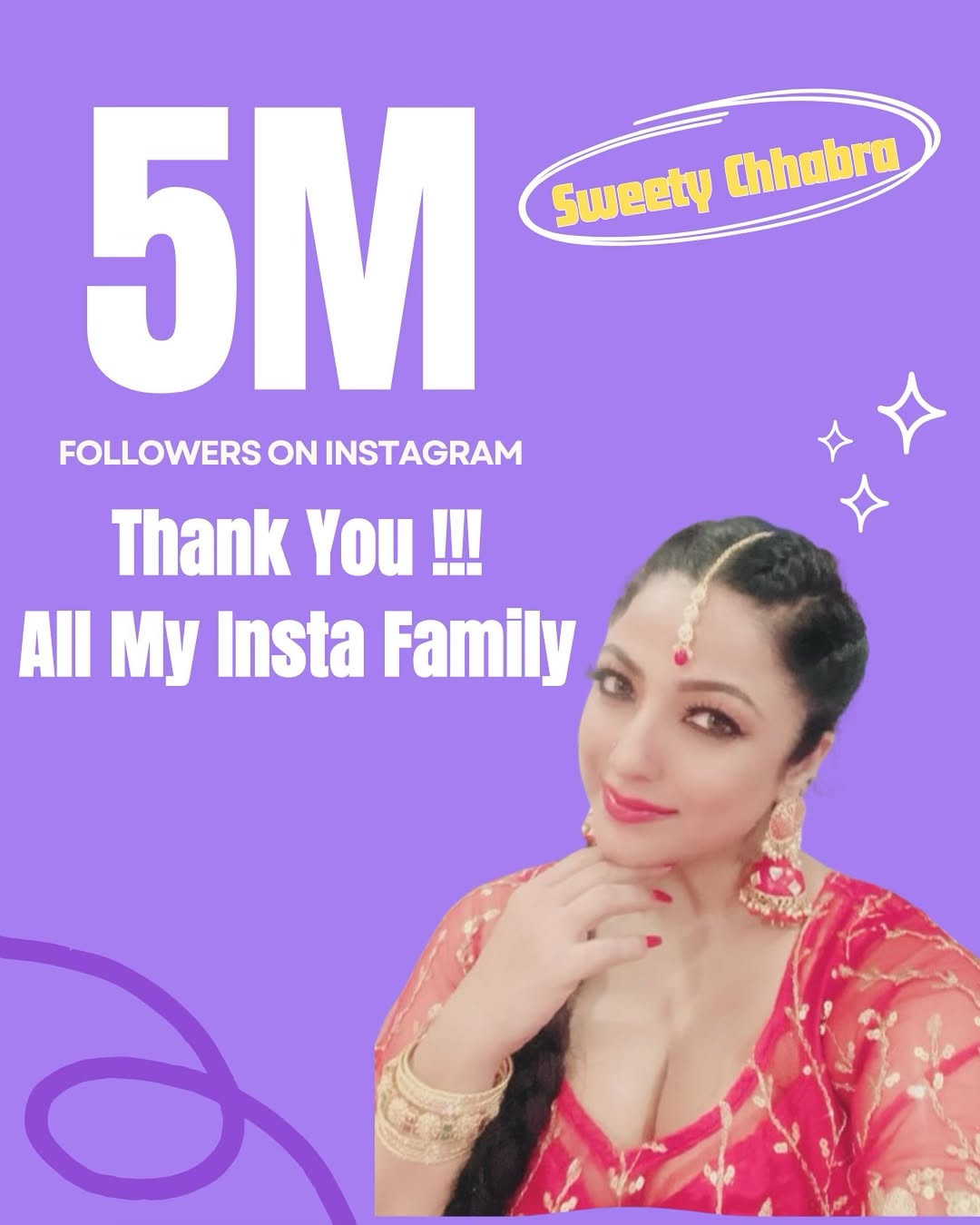 ❤️धन्यवाद मेरी इंस्टा फैमिली दिल से धन्यवाद आप सभी को ये प्यार हमेशा बनाये रखना और मेरा इंस्टा परिवार ऐसे ही बढ़ता जायेगा❤️🧿आप सभी को प्यार🤗
Thank you from the bottom of my heart to my Insta family. Keep this love always intact and my Insta family keep growing like this🧿❤️🤗
Love u all 🤗