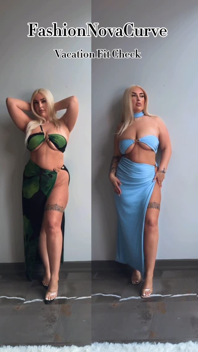 @FashionNovaCurve @FashionNova Which fit am I entering the villa in?!
My first time using CapCut overlay to use the side-by-side feature. *Tip* Iโd recommend using a space where there are no shadows and the lighting cannot change as when you do the overlay, the shadow will not blend well causing the line down the middle. Stay tuned hopefully my next one will be smoother.
Seabreeze three-piece skirt set
Tahiti Vacation Mesh Maxi Skirt Set - Green/combo
#FashionNovaCurve #vacationfit #vacationoutfit #vacationoutfits #skirtsets