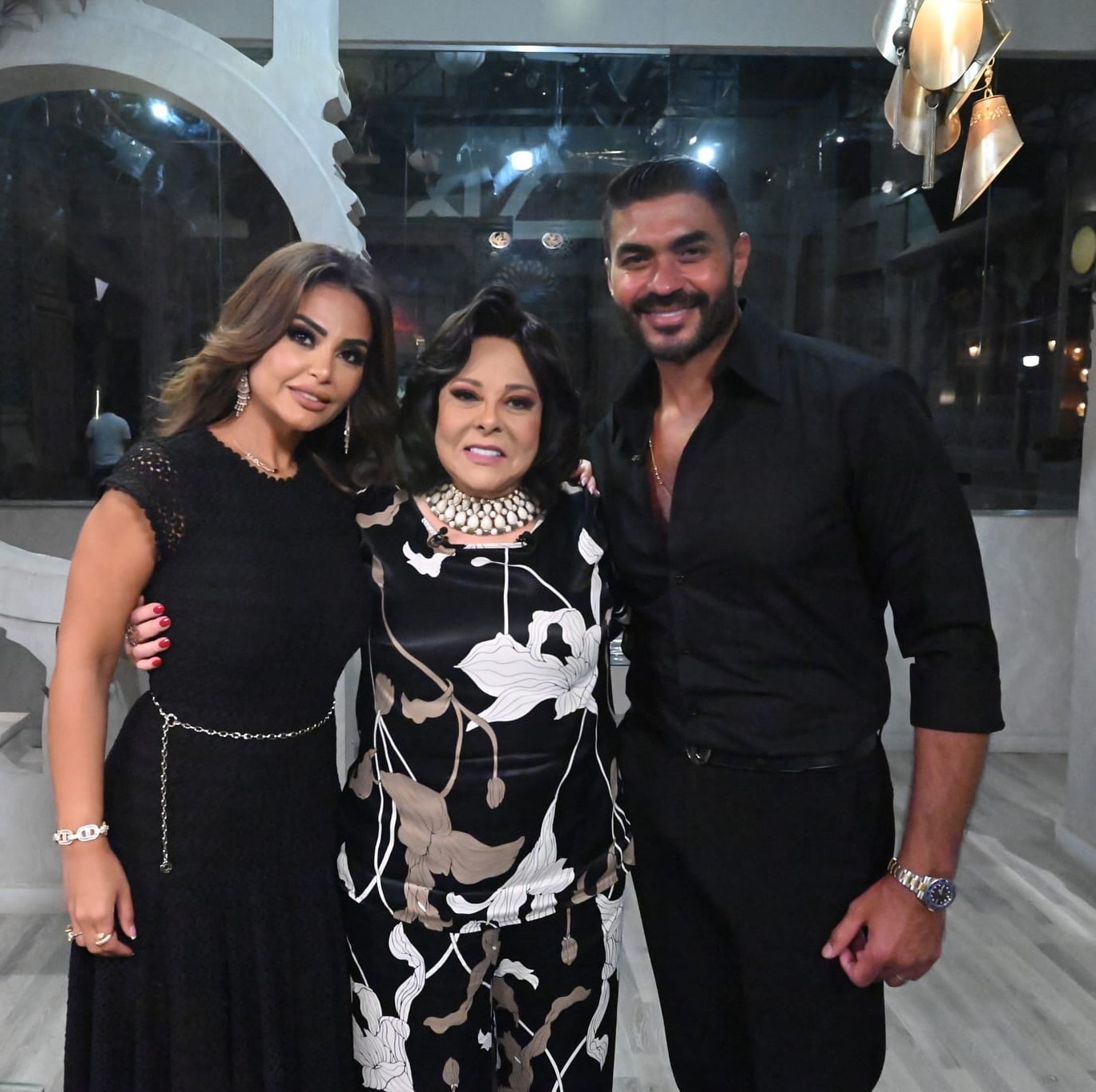 โจ Had the absolute pleasure of doing the makeup for the beautiful @khairiaali , the wife of the amazing @khaledselimofficial , in her special episode with the iconic @essyounis ๐ซโจ