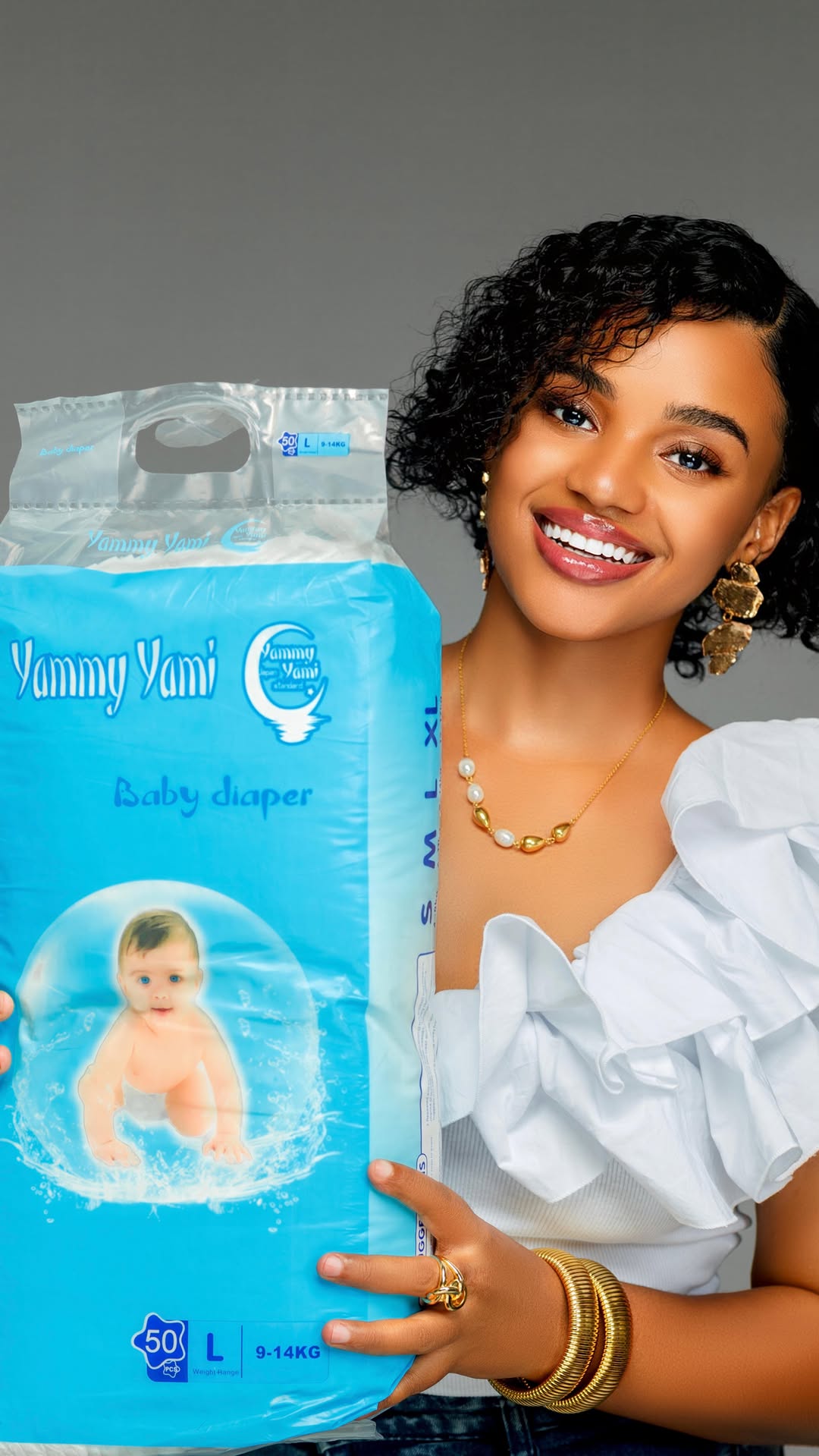 No leaks. No rashes. Just giggles thanks to @yammy_diaperstz 💙