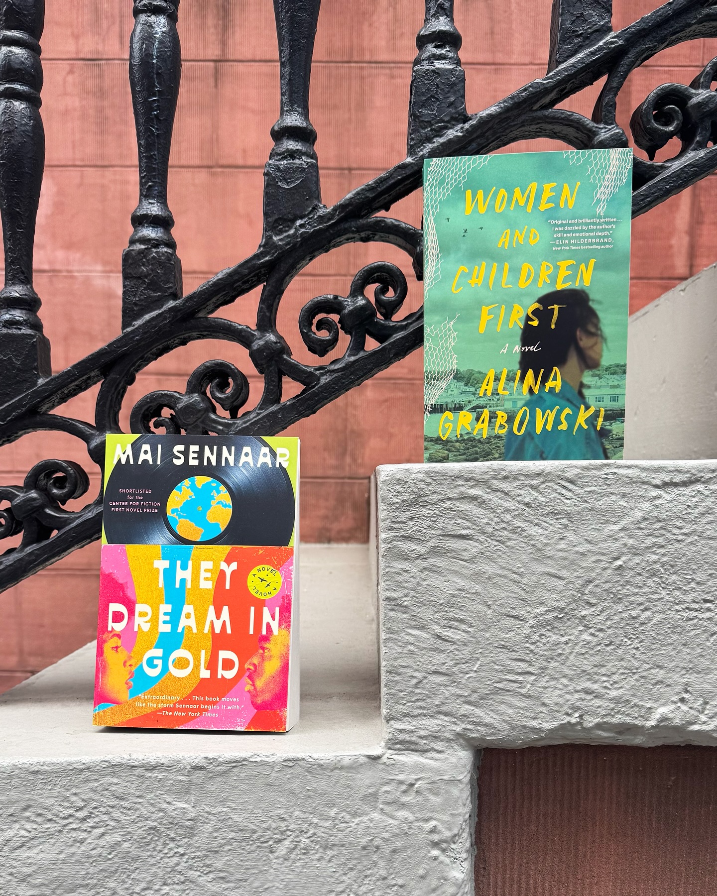 Summer is in full swing, and there’s no better time to pick up a paperback from SJP Lit! We’re giving away copies of WOMEN AND CHILDREN FIRST by Alina Grabowski and THEY DREAM IN GOLD by Mai Sennaar to a lucky reader — these are two magnificent debut novels about women and the interconnected communities that shape them.
To enter, follow @sjplit and share this post with a reader friend.
Happy reading!
X, SJ
No purchase or payment necessary. Sweepstakes begins at 11:00am ET on 7/11/25 and ends at 9:59:59am ET on 7/18/25. (“Sweepstakes Period”). Winner will be notified via DM on or after 7/18/25. One entry per user. Must be over 18 and a US resident. See Official Rules at the link in @zandoprojects bio. Good luck!