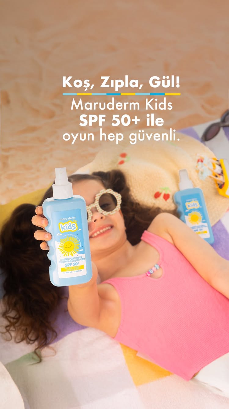 Minik adımlar, büyük koruma ister.
☀️
Çocuklar koşar, zıplar, güler… ama ciltleri hep korunur.
Maruderm Kids SPF 50+, hassas ciltler için özel olarak geliştirilmiş yüksek koruma faktörlü formülüyle; oyun ne kadar uzun sürerse sürsün, güneşin zararlı etkilerine karşı hep hazır.
🧴 Suya dayanıklı yapısı
🧡 Dermatolojik olarak test edilmiş formül
🌿 Hassas ve narin ciltlere özel geliştirilmiştir
Güven senin, özgürlük onların olsun.
#oyazbuyaz #marudermkids #cildinseninhikayen #maruderm #güneşkremi #ciltbakım #sunscreen