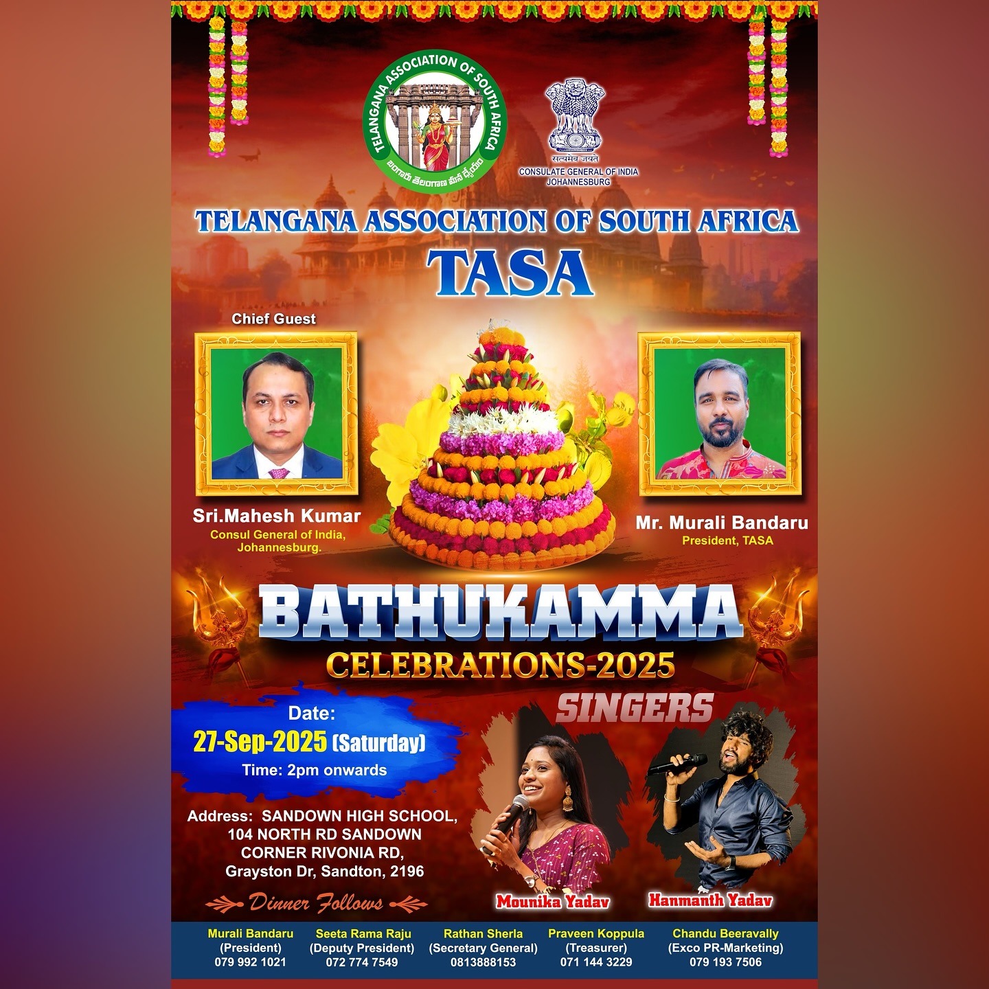 TASA Bathukamma Celebrations 2025 🌷 🌹 🌼
#hanmanthyadavofficial
.
.
.
.
.
.
.
.
.
.
.#instagram #ınstagood #viralreels #instapics_x_ #viralindonesia #foryoupage #foryou #viwes #trending #femous #viral #instagood #singer #ownvoices #trending #newsong #music #musician #musiclife #hanmanthyadavsongs #hanmanthyadav #india #bharat #indiaflag🇮🇳 #country #countrylover #southafrica #southafricatourism🇿🇦 #hanmanthyadavlovesongs #viral #viralpost @hanmanth_yadav_fan_page_ @rajupairala_official @hanmanthyadavofficial