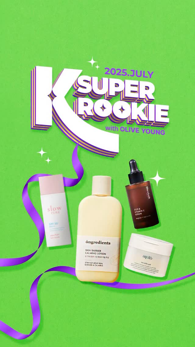 _
SUPER ROOKIE WITH YOUNG #1✨
Discover the latest K-beauty skincare trends now👀
Refresh your skin tired from the summer heat! ☀️
💚Enjoy an extra 10% off with a special coupon!
#oliveyoungglobal #oliveyoung #koreanskincare #skincare #kbeauty #sale #coupon #superrookie #new #brand