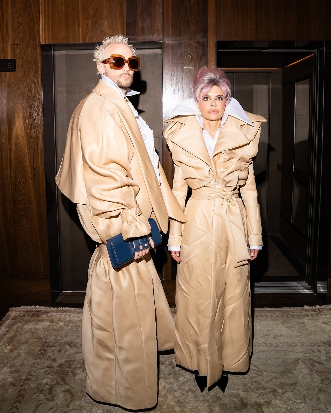 I love my fashion partner in crime! @fredrikrobertsson in @viktorandrolf Of course. We have a good time! 🩷🌹