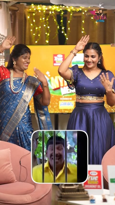 who dance better myna or nisha?
In the set of Myna's Menu with @aranthainisha
Watch episode 2 on Mynawings Youtube channel
Dress - @chakrabortymukta
#mynanandhini #love #myna #kpynisha