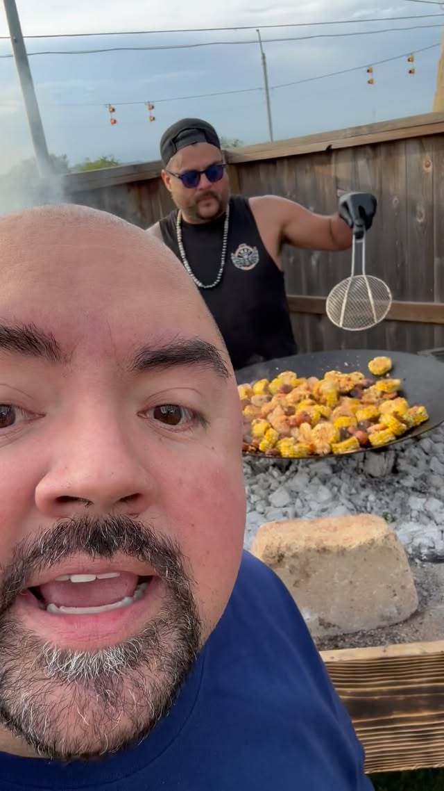 A lot going on here with Mr. @shaunlatham We ate like kings with out queens 😜 #Texas 🤠 #Sausage