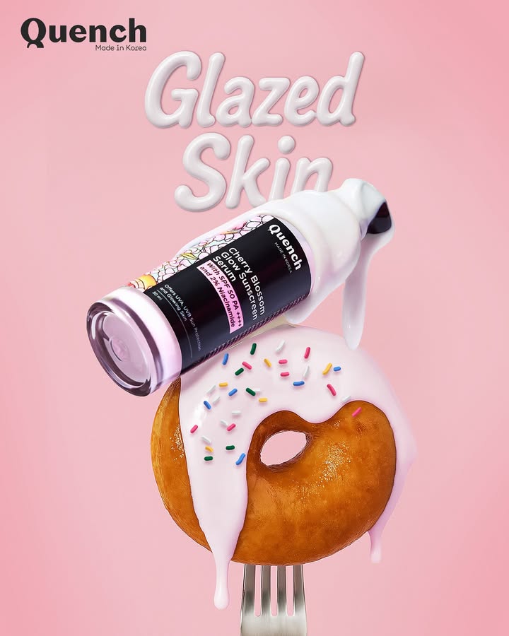 Not a donut, but just as delicious for your skin ๐ฉโจ Get that dewy, glazed glow + protection with our Cherry Blossom Glow Sunscreen Serum with SPF50 PA++++
Hydrates, protects & leaves you shining (in the best way)!
#GlazedSkinGoals #QuenchBotanics #spf #spfeveryday #spf50 #sunscreen #glazedskin #glowsunscreen