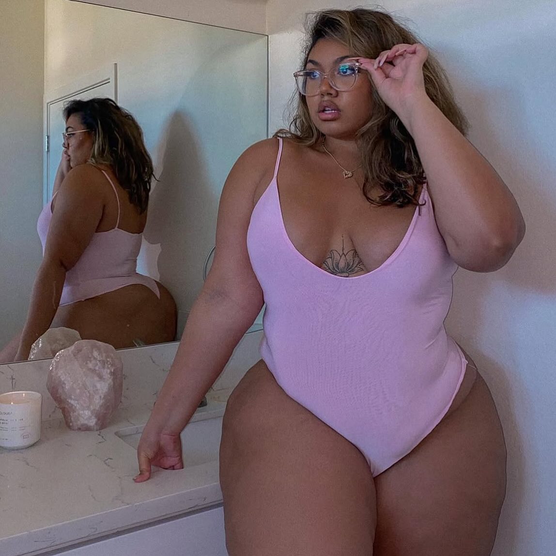 Swim szn @FashionNovaCurve
Davina 1 Piece Swimsuit Light pink