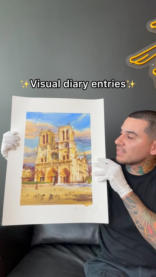🔥NEW PRINT DROP🔥 on Saturday, July 19th at 12pm EST. Painted in Paris, France. $199 USD each— limited edition. Each print is numbered, signed, and hand stamped by me! There will only be a 24 hour window to get one. “Notre Dame Reborn” Link in my bio! 🇫🇷🇫🇷🇫🇷