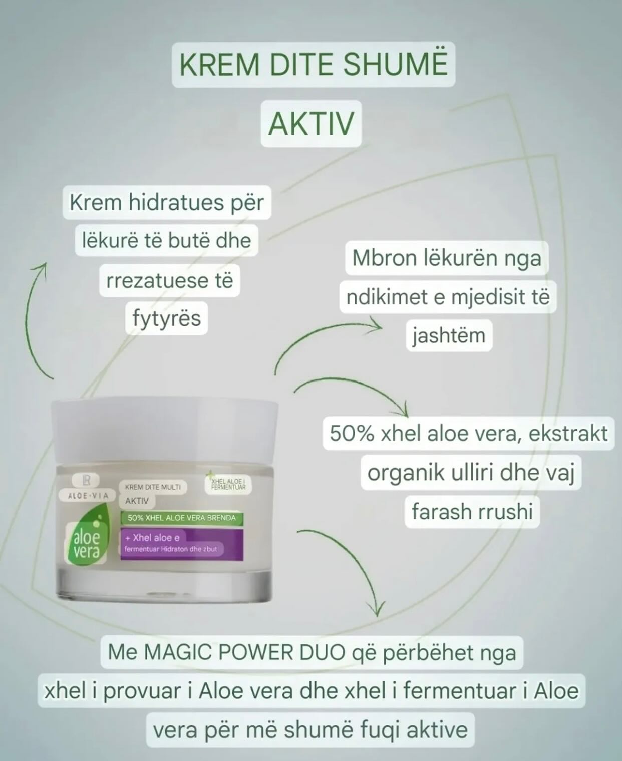 Po kërkoni hidratim të thellë dhe rigjenerim natyral të lëkurës? 🌿 Hidratimi takon ripërtëritjen me setin e Kujdesit për Fytyrën me Aloe Vera ushqen lëkurën tuaj ditë e natë, mbështet ripërtëritjen e qelizave dhe ju jep një pamje të shëndetshme dhe të ekuilibruar. Perfekt për të gjitha llojet e lëkurës që dëshirojnë një lëkurë të shkëlqyeshme dhe të lëmuar. 🍃✨
Zbulojeni tani dhe trajtojeni lëkurën tuaj me kujdesin që meriton! 👉
#aloevera #HealthySkin #lrhealthandbeauty