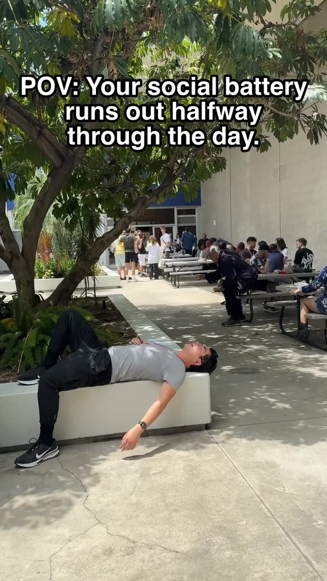 When your social battery runs out