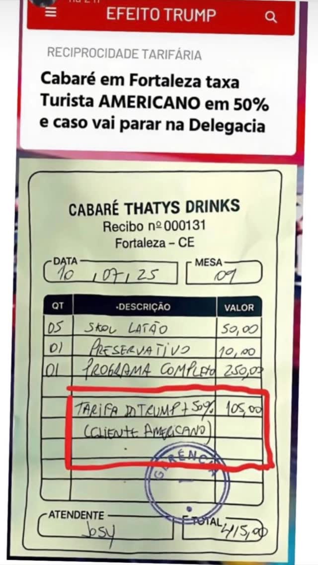 Trump taxa de lá! #trump
Josy taxa de cá #josy