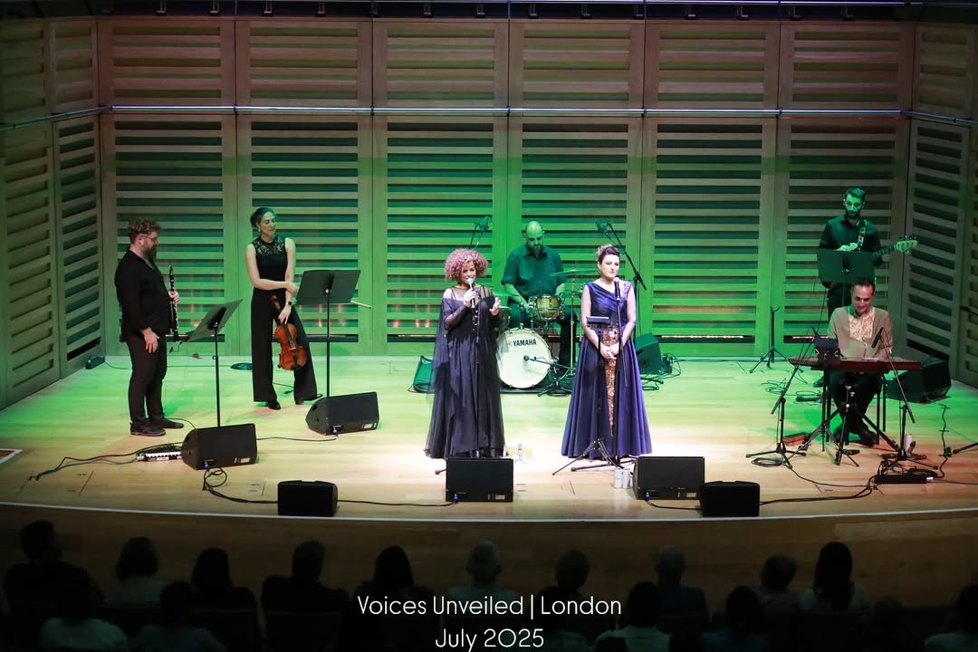 From us to our Londoner friends
We, Voices Unveiled, had the pleasure of sharing our music with you last night, thank you for your energy, your warmth, and the unforgettable vibe you created. We already miss you and can’t wait to see you again in future.
Special thanks to our wonderful organizers @vaakevents and @artstagehq for making this evening happen, and to @kingsplacelondon for providing such a beautiful and welcoming venue.
Endless gratitude to our talented band members @ehsan_matoori @maliheh__moradi @minaderismusic @jonjonez and guest artists @sayena_mostaed @burakdrums @aram_bahmaie who brought their magic to the stage.
With love,
Voices Unveiled 🎶❤️🇬🇧
Photos by: @iman_bashari