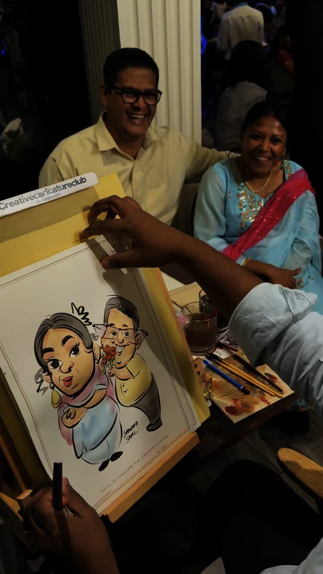 Comment which couple caricature you liked most ? contact for Live caricature event all over India *+91 83695 94271*
Live caricature at event, call team caricature artist if you want to make your event more lively and fun.
We mainly participate in events in Mumbai and all over india #makemorelaugh #party #birthdayparty #returngift #corporateevents #cartoon #caricatures #livecaricature #eventplanner #weddingplanner #wedding #events #partyplanner #eventplanning #party #birthday #eventdecor #eventdesign #couplelove #weddings #eventmanagement #birthdayparty #babyshower #weddingdecor #eventorganizer
#weddinginspiration #bride #creativecaricatureclub #weddinggift #bestcaricatureartist #indiancaricatureartist
#weddingentertainment