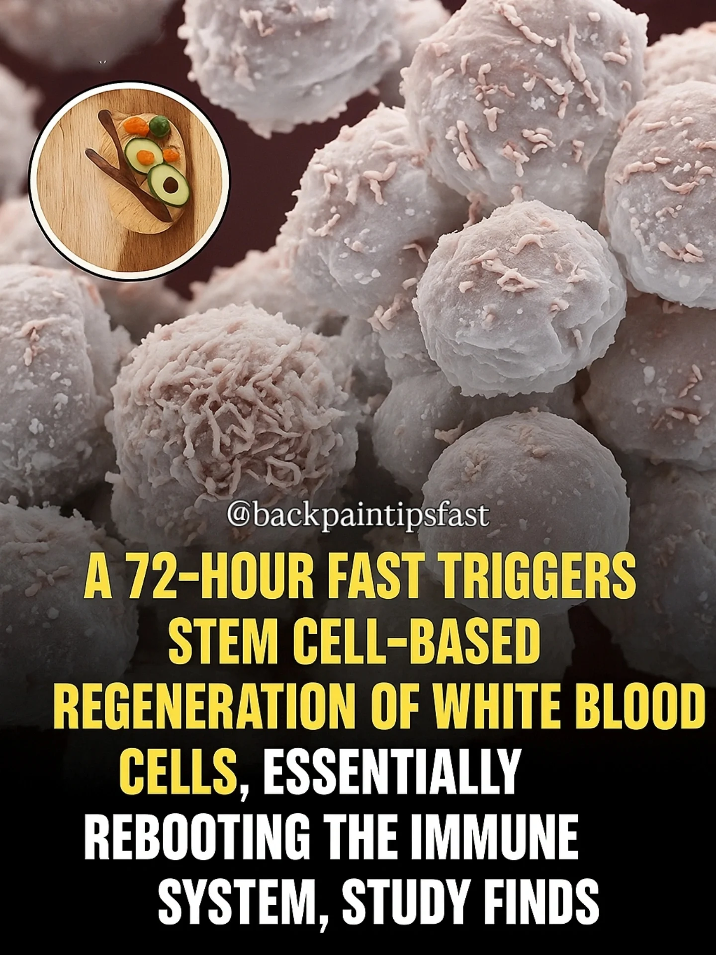 🧬 THE SCIENCE OF FASTING & IMMUNE REGENERATION 🔬
What if your body had a built-in reset button — one that could regenerate your immune system from the inside out?
According to groundbreaking research from the University of Southern California, a 72-hour fast (that’s three days without calories) can trigger a remarkable transformation:
⠀
Follow @backpainrelieftricks 👈
✅ Stem-cell-based regeneration of white blood cells
✅ Autophagy — your body’s way of cleaning out damaged cells
✅ Reduced inflammation and oxidative stress
✅ Improved immune surveillance and repair
⠀
The process works like this:
When you enter a prolonged fast, your body begins conserving energy by breaking down old, damaged, or inefficient immune cells. This sets the stage for a powerful reboot.
⠀
Once refeeding begins, the body is flooded with fresh nutrients — and stem cells kick in to generate new white blood cells, essentially giving you a younger, more efficient immune system.
⠀
💡 This has enormous potential for:
– People with autoimmune issues
– Those recovering from illness or chemotherapy
– Anyone interested in longevity and cellular health
⠀
Of course, fasting isn’t for everyone — and it’s essential to consult a healthcare provider, especially if you have preexisting conditions or are on medications.
⠀
But when done safely and intentionally, it’s one of the most powerful, drug-free interventions to support your immune system, reduce chronic inflammation, and optimize long-term health.
⠀
👉 Have you ever tried a prolonged fast? Would you consider it? Share your experience below.
⠀
.
.
#FastingBenefits #ImmuneSystemBoost #StemCells #CellularReboot #HealthOptimization #FunctionalMedicine #LongevityTips #BackPainTipsFast