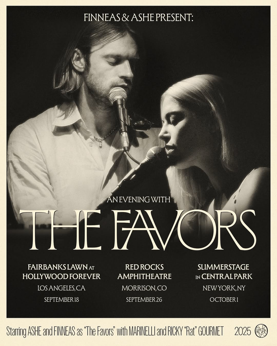 We’re finally headlining!!! :,) So excited to share our very first proper shows as The Favors at 3 of our favorite venues. We can’t wait to celebrate the album release with you all. Artist pre-sale begins Wednesday, July 16 at 10am local (sign up for pre-sale to get the code) and general on-sale on Friday, July 18 at 10am local. See you there xoxox