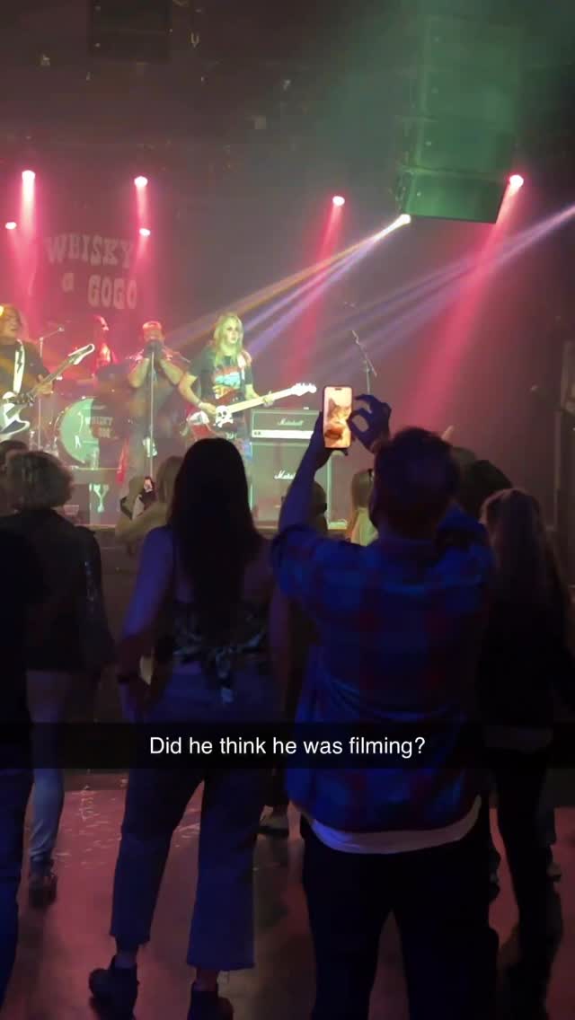 What a good concert he filmed