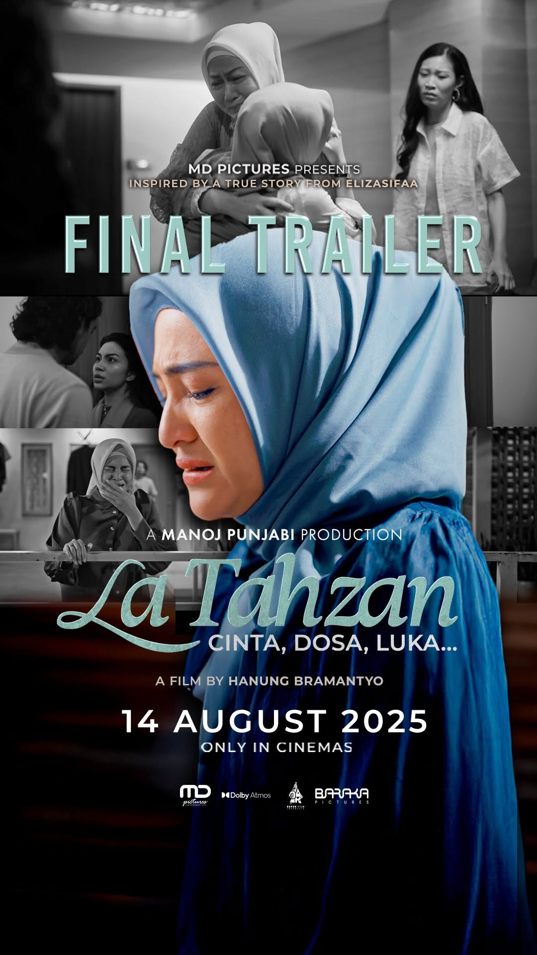 Final Trailer La Tahzan
Kisah tentang Cinta, Dosa, Luka… yang akan segera terungkap.
14 AGUSTUS TAYANG DI BIOSKOP!
#LaTahzan
#FilmLaTahzan
#CintaDosaLuka
#TimLaTahzan
