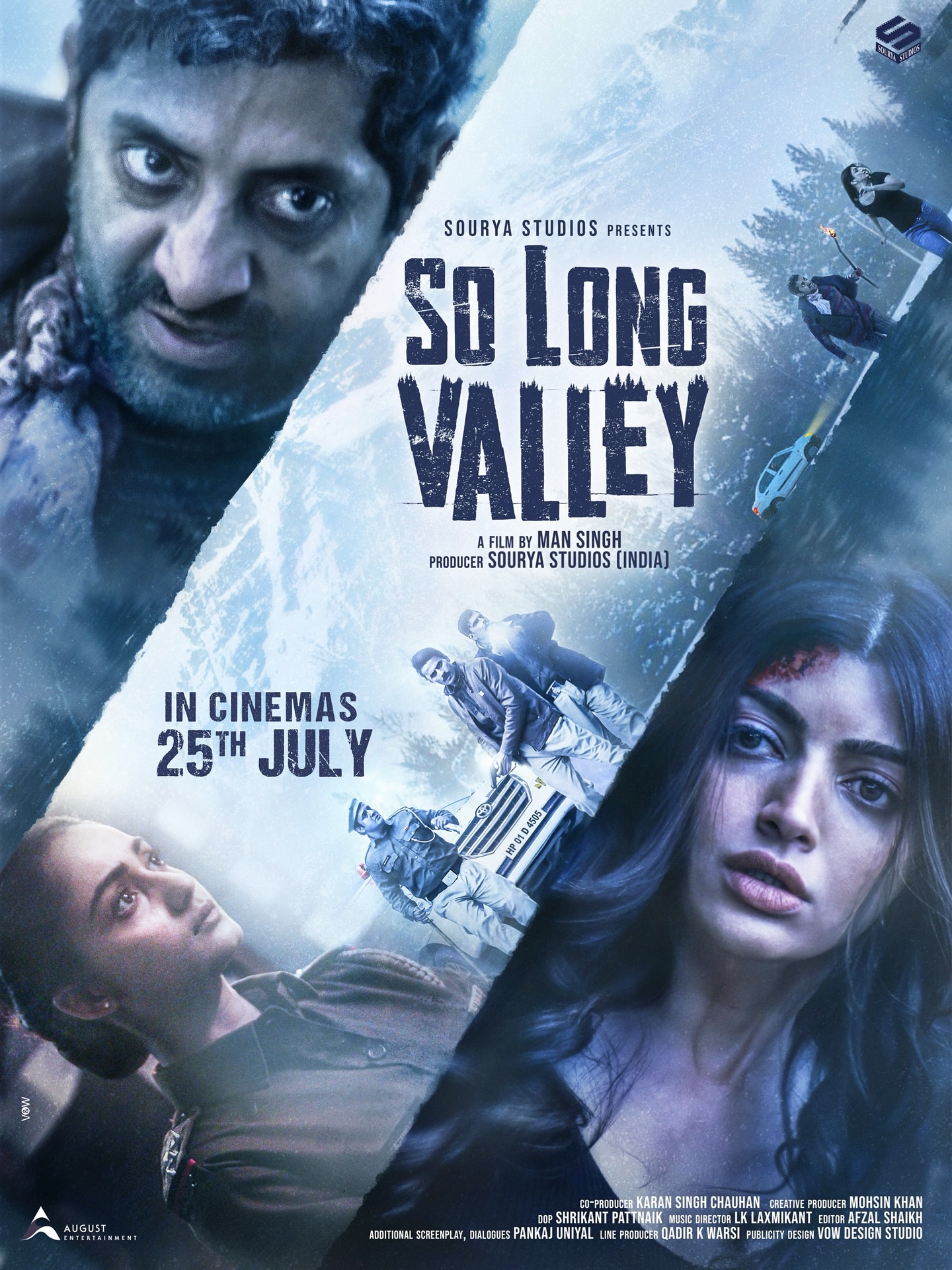 A twisted story unfolds, with characters witnessing untold events.
A hysterical girl, a cruel psychopath, and a brave policewoman from Himachal come together in So Long Valley — releasing in cinemas on 25th July.
A powerful message that could change people’s behavior forever.
#solongvalley #Solongvalleytrailer #Tridhachoudhary #vikramkochhar #akankshapuri #mansingh #alishaparveen #mohsinkhan #souryastudios
@tridhac
@akanksha8000
@vikramkochhar
@actormansingh
@mohsinkhancinema
@lk_laxmikaant_official
@azadchauhan.07
@this_is_jsr
@mealishaparveen
@priyankanegi
@soniyasharma_official
@karanschauhan_official
@nehaduboliya_20
@shrikantdop
@rapchikpankaj18
@vowdesignstudio
@mediaaltair