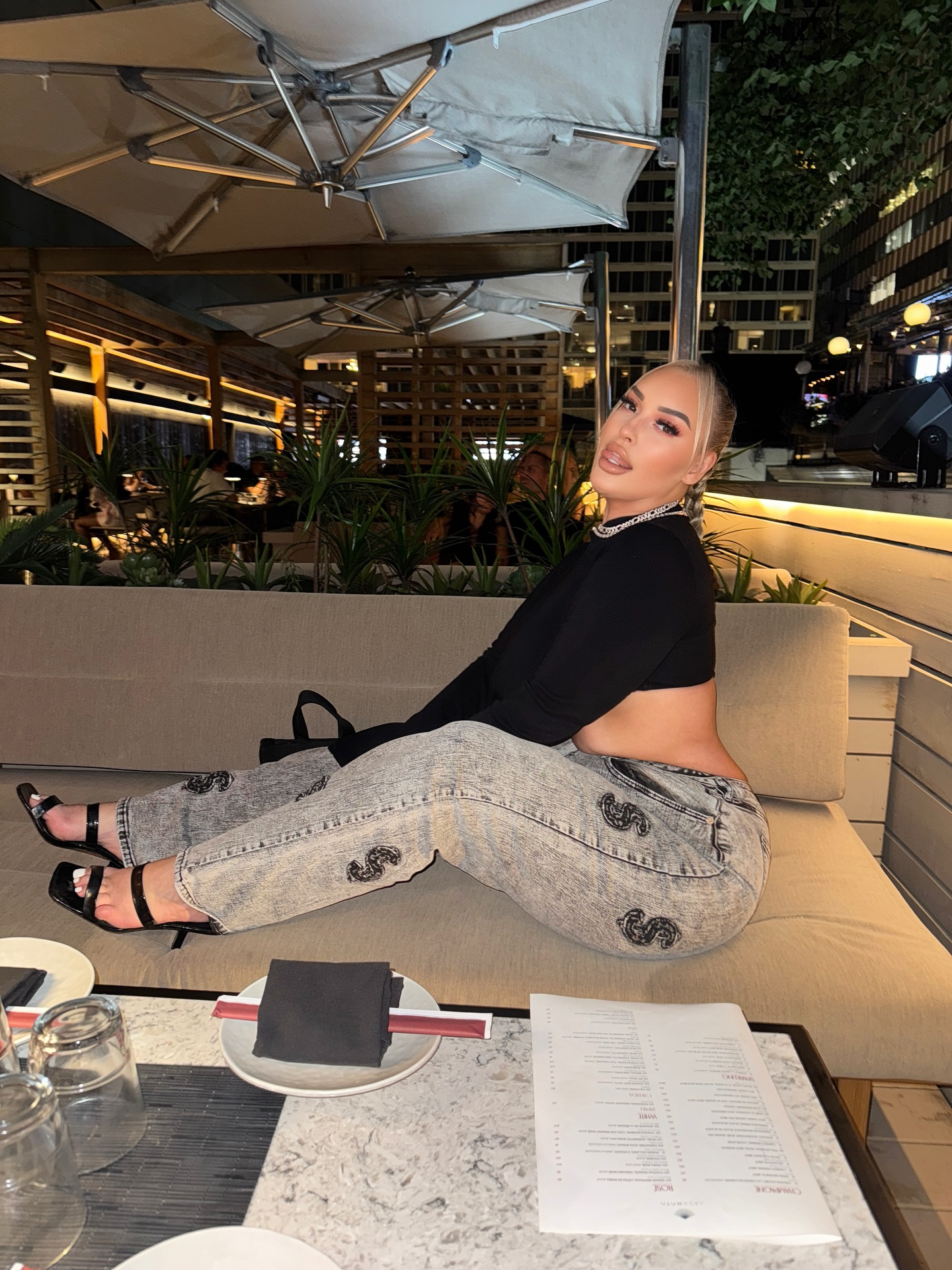 @FashionNovaCurve @FashionNova Iโm not available for anything draining, messy or weird.
Money Talks Wide Leg Jeans - Black Wash