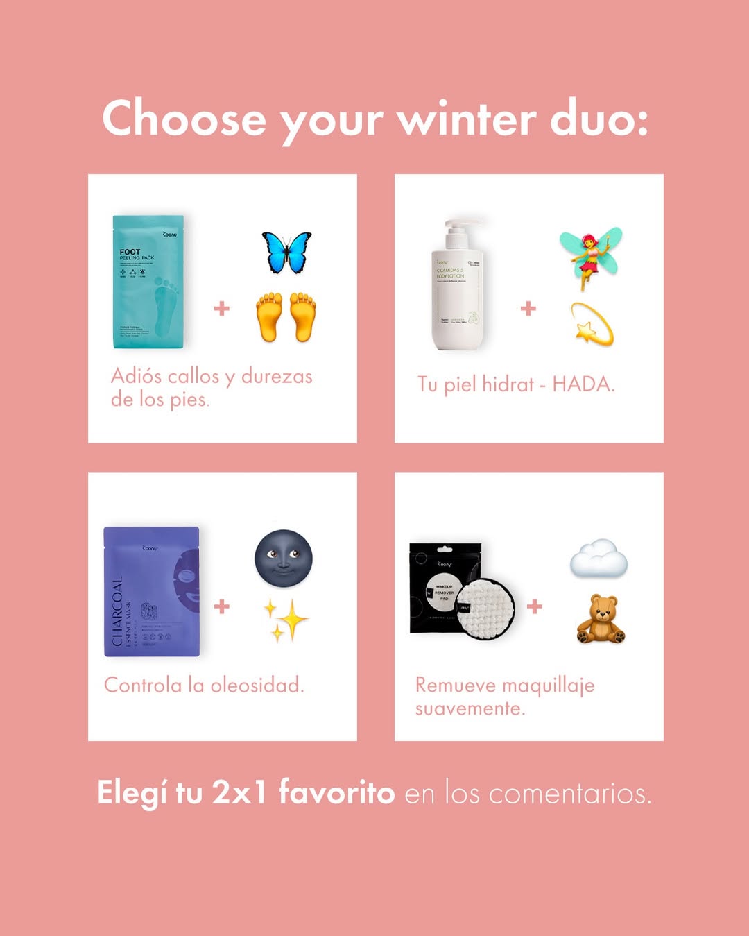 Se acaba la promo y las haditas del 2x1 se van 🧚♀️💫⏳
¿Cual es tu 2x1 favorito?
Corré a la web y aprovechá la promo hoy 🏃♀️