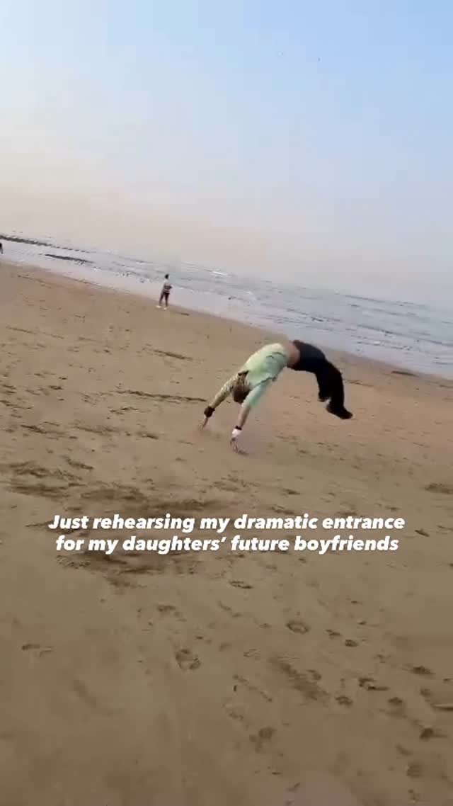 Just practicing flips for when I need to flip out 🤸