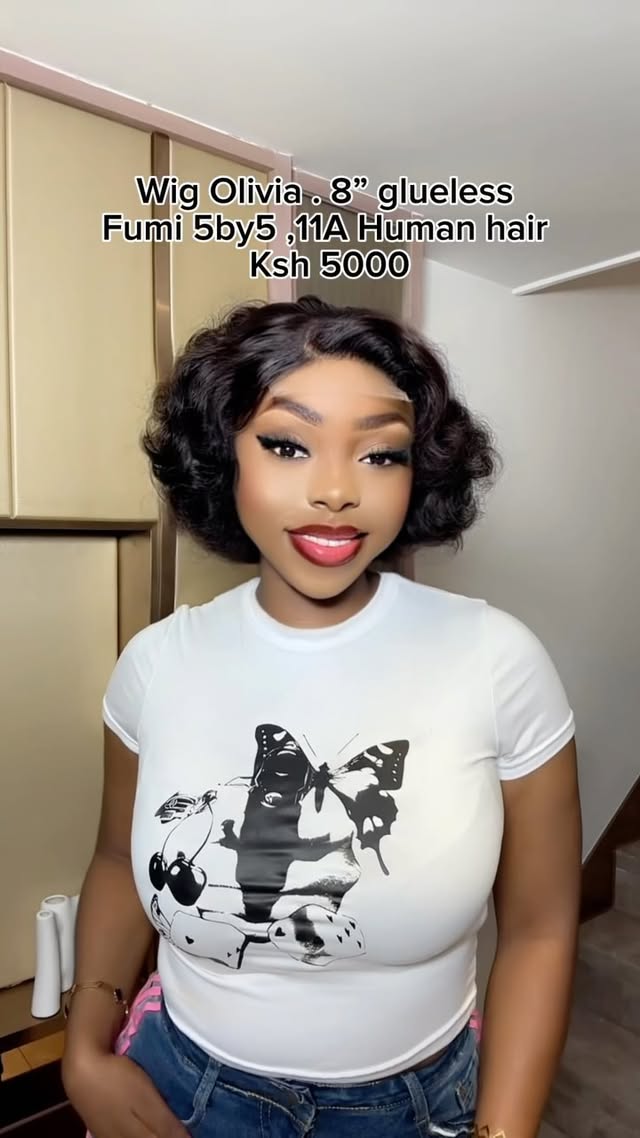New wig alert 🥰. Wig Olivia 5by5 swiss lace . Its a 5by5 full closure . You can part in the middle or side part .
🌸5by5 are glueless or glue
🌸Can be dyed, coloured
🌸Can be tonged , curled
🌸Only available in colour 1B
Visit us at Hison Plaza 2nd floor room 201 , Biashara Street to feel texture and shop . You can also order online via IG or whatsapp numbers in bio.
We open from Monday -Saturday 9:00 am -7:00 pm.
