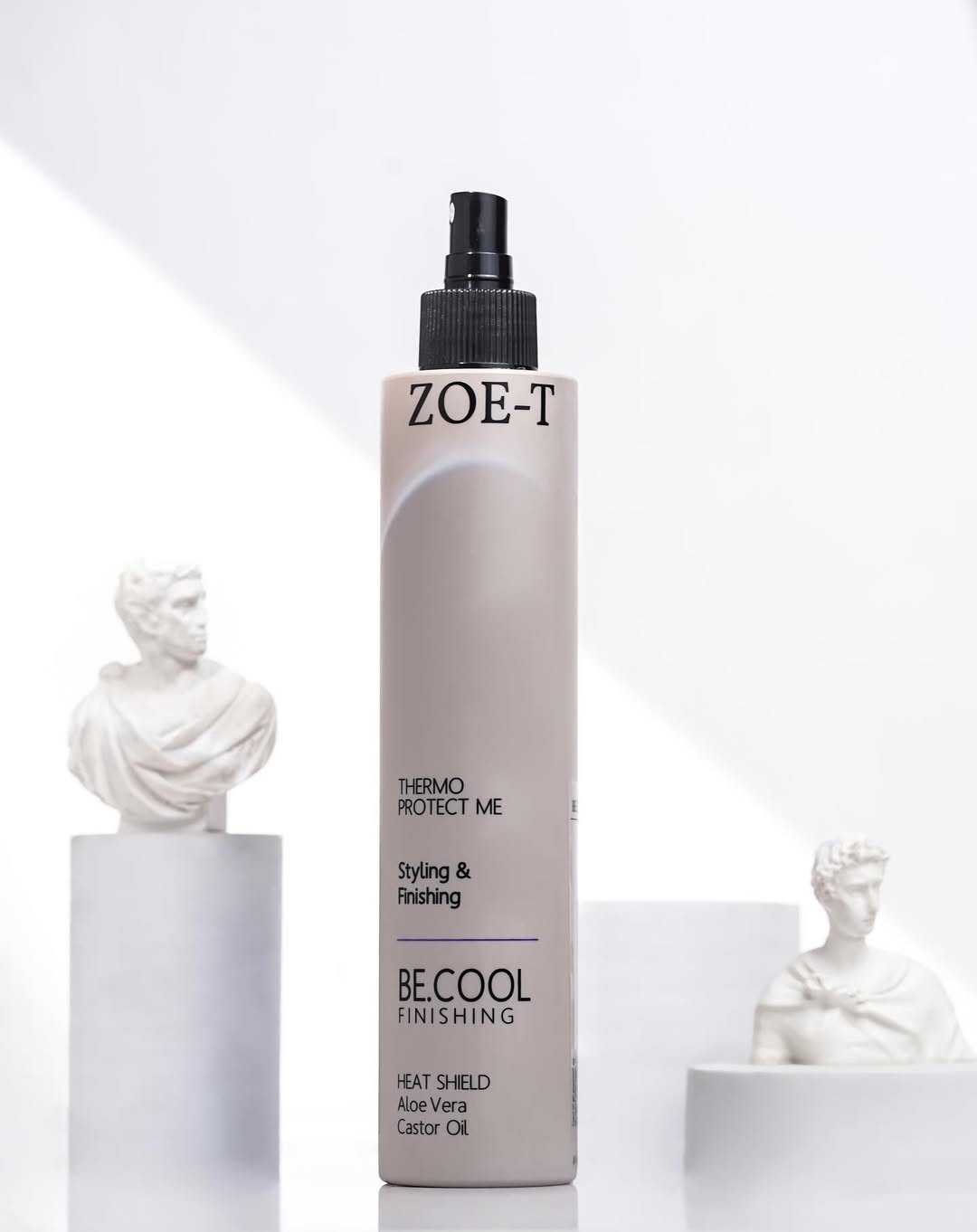 🌀 BE.COOL FINISHING – اللمسة الأخيرة المثالية لتسريحة احترافية
منتجات مبتكرة لإبداع لا محدود في تصفيف الشعر – لمعان، حماية، ثبات، وحرية في التشكيل.
⸻
:
THERMO PROTECT ME (200 مل)
🔸 حماية حرارية قبل أو بعد التجفيف. يُرش على الشعر الرطب أو الجاف (تُتجنّب الجذور).