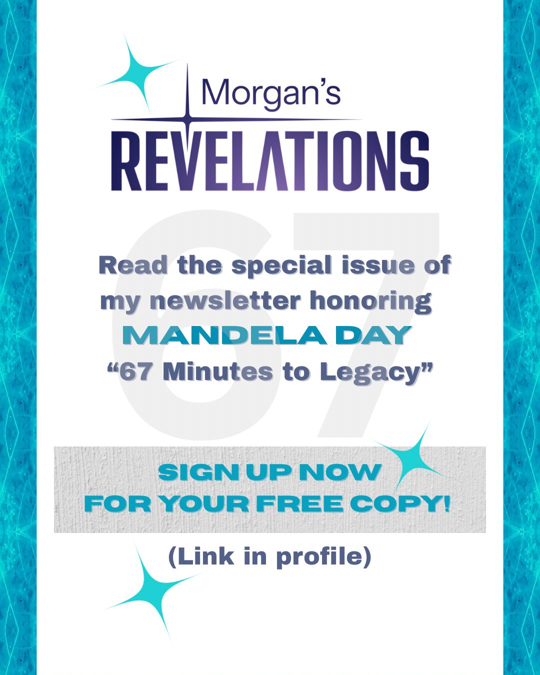 Happy Mandela Day! Sign up for my free newsletter at https://TheMorganFreeman.com
#MorganFreeman #NelsonMandela #MandelaDay #Madiba #MorgansRevelations #NewsletterThe