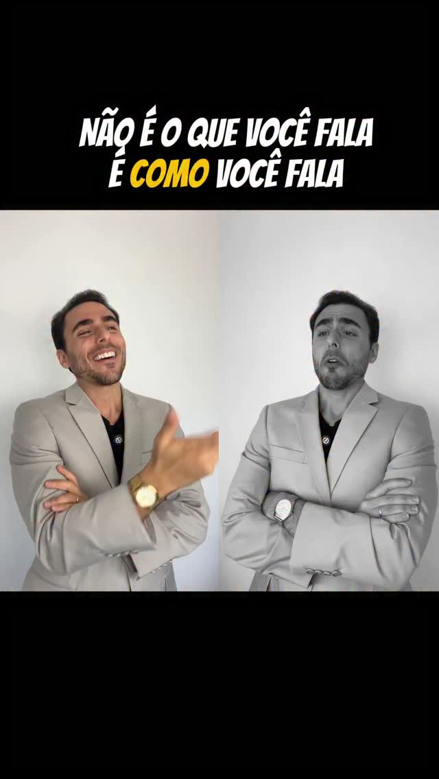 Suas palavras não significam NADA
As maioria das pessoas acredita que apenas as palavras importam, mas na verdade o tom de voz e expressão corporal trazem MUITO mais significado pra qualquer mensagem.
Siga @ottocomunicador pra se comunicar melhor no dia a dia
#comunicação #empreendedorismo #vendas #networking
